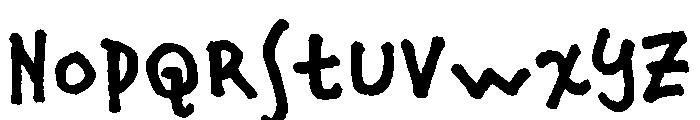 Fridayluck Regular Font LOWERCASE