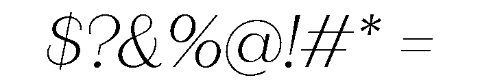 Fromage Alt Extra Light Italic Font OTHER CHARS
