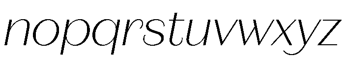 Fromage Alt Extra Light Italic Font LOWERCASE