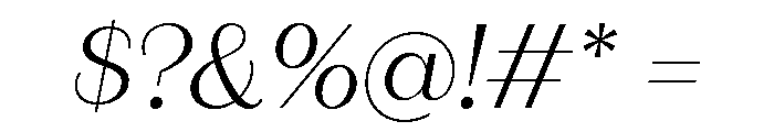 Fromage Alt Light Italic Font OTHER CHARS