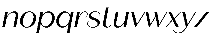 Fromage Alt Regular Italic Font LOWERCASE