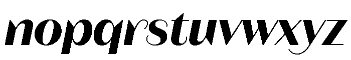 Fromage Bold Italic Font LOWERCASE
