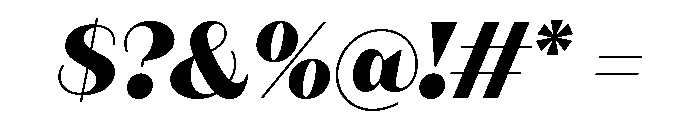 Fromage Extra Bold Italic Font OTHER CHARS