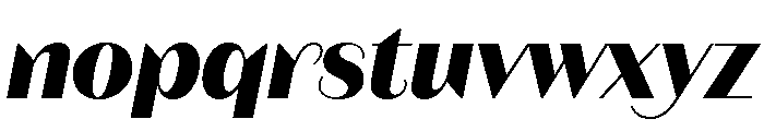 Fromage Extra Bold Italic Font LOWERCASE