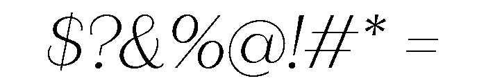 Fromage Extra Light Italic Font OTHER CHARS