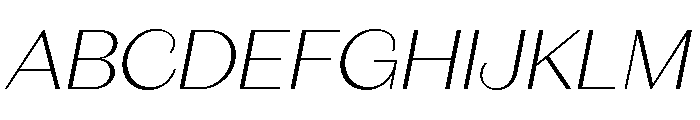 Fromage Extra Light Italic Font UPPERCASE