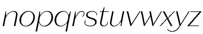 Fromage Extra Light Italic Font LOWERCASE