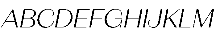 Fromage Light Italic Font UPPERCASE