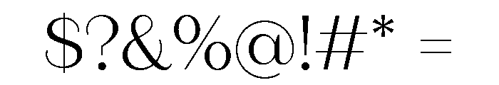 Fromage Light Font OTHER CHARS