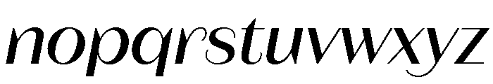 Fromage Medium Italic Font LOWERCASE