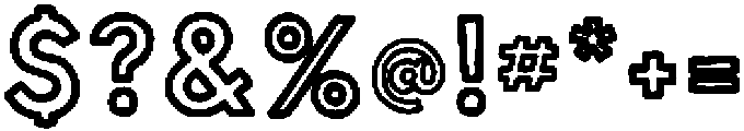 FS CapsOutlineExtBold otf (700) Font OTHER CHARS