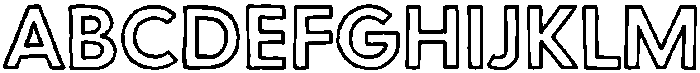 FS CapsOutlineRegular otf (400) Font UPPERCASE