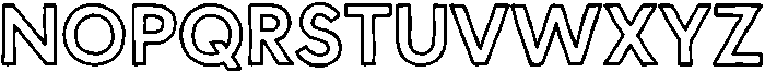 FS CapsOutlineRegular otf (400) Font LOWERCASE