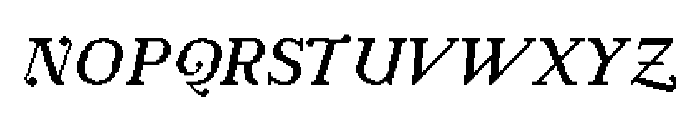 fs jenson 1 italic Regular Font UPPERCASE
