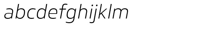 FS Hackney Light Italic Font LOWERCASE