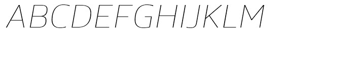 FS Hackney Thin Italic Font UPPERCASE