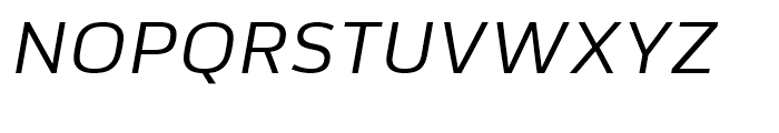 FS Industrie Extended Italic Font UPPERCASE