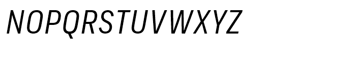 FS Industrie Narrow Italic Font UPPERCASE
