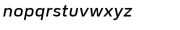 FS Industrie Wide Medium Italic Font LOWERCASE