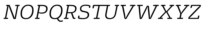 FS Rufus Light Italic Font UPPERCASE