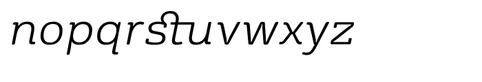 FS Rufus Light Italic Font LOWERCASE