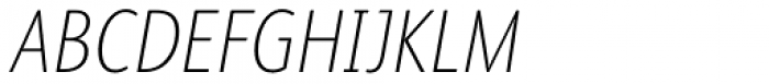 FS Albert Pro Narrow Thin Italic Font UPPERCASE