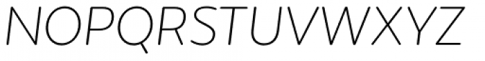 FS Aldrin Thin Italic Font UPPERCASE