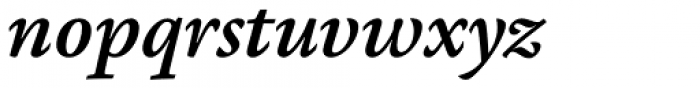 FS Brabo Pro Semi Bold Italic Font LOWERCASE
