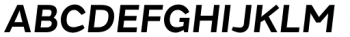 FS Emeric Semi Bold Italic Font UPPERCASE