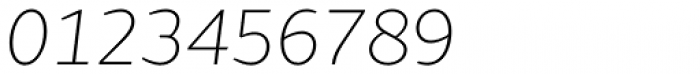 FS Emeric Thin Italic Font OTHER CHARS