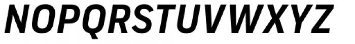 FS Industrie Bold Italic Font UPPERCASE