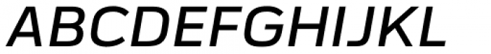 FS Industrie Extended Medium Italic Font UPPERCASE
