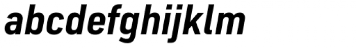 FS Industrie Narrow Bold Italic Font LOWERCASE