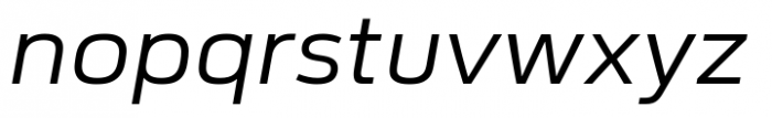 FS Industrie Variable Extended Italic Font LOWERCASE