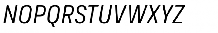 FS Industrie Variable Narrow Italic Font UPPERCASE