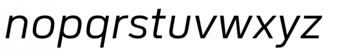 FS Industrie Variable Wide Italic Font LOWERCASE