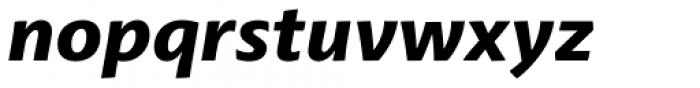 FS Irwin Heavy Italic Font LOWERCASE