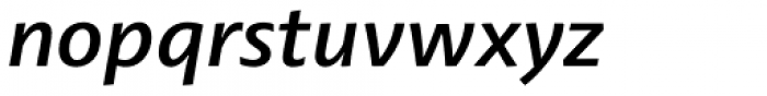 FS Irwin Medium Italic Font LOWERCASE