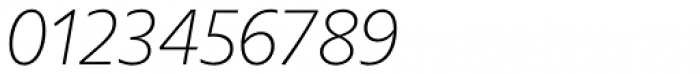 FS Irwin Thin Italic Font OTHER CHARS