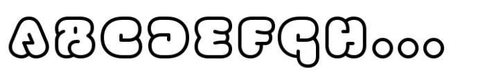 FS Kitty Variable Outline Font LOWERCASE