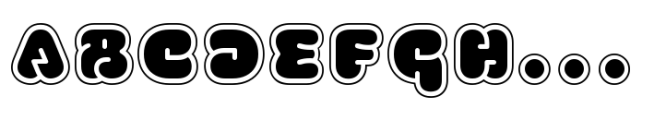 FS Kitty Variable Shadow Font LOWERCASE