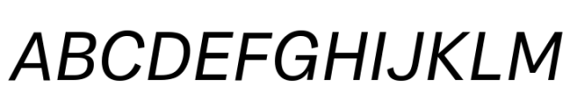 FS Koopman Variable Italic Font UPPERCASE