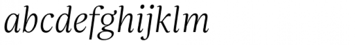 FS Neruda Light Italic Font LOWERCASE