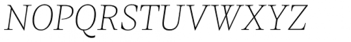 FS Neruda Thin Italic Font UPPERCASE