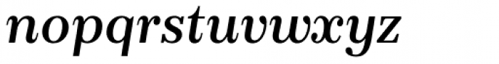 FS Ostro Medium Italic Font LOWERCASE