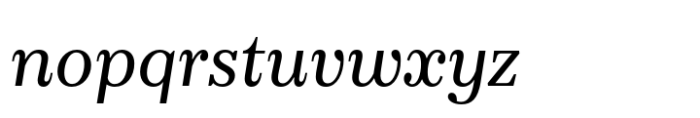 FS Ostro Pro Italic Font LOWERCASE