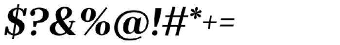 FS Ostro SemiBold Italic Font OTHER CHARS