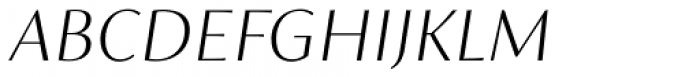 FS Siena Thin Italic Font UPPERCASE