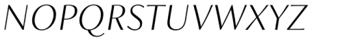 FS Siena Thin Italic Font UPPERCASE