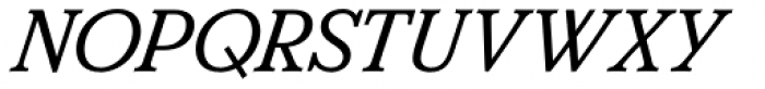 FS Split Serif Italic Font UPPERCASE